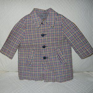The cutest vintage kids coat Fieldston Clothing Herringbone tweed plaid 3